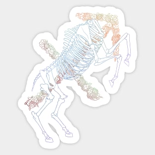 Sagittarius Skeleton - Colour outline Sticker